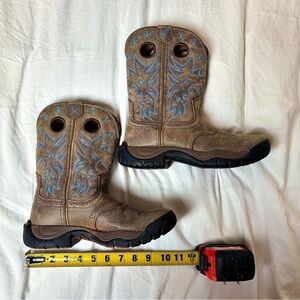 Twisted X Brown and Blue Heeled Boots